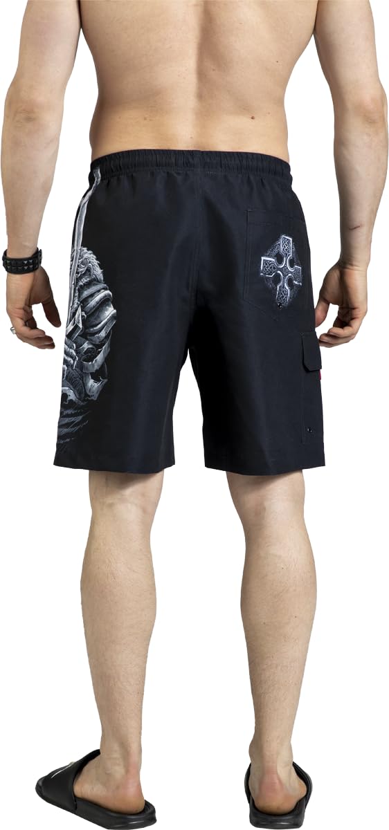 black-premium-badehose-herren-schwarz-wikinger-print image 7