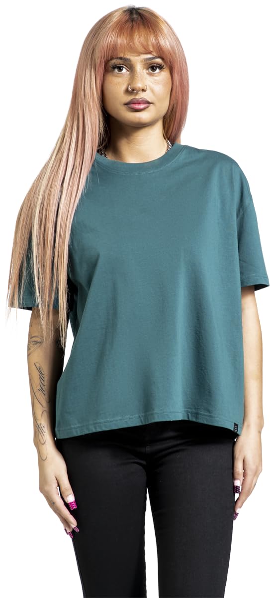 red-by-emp-basic-damen-t-shirt-gr-n-gr-e-l-casual image 2