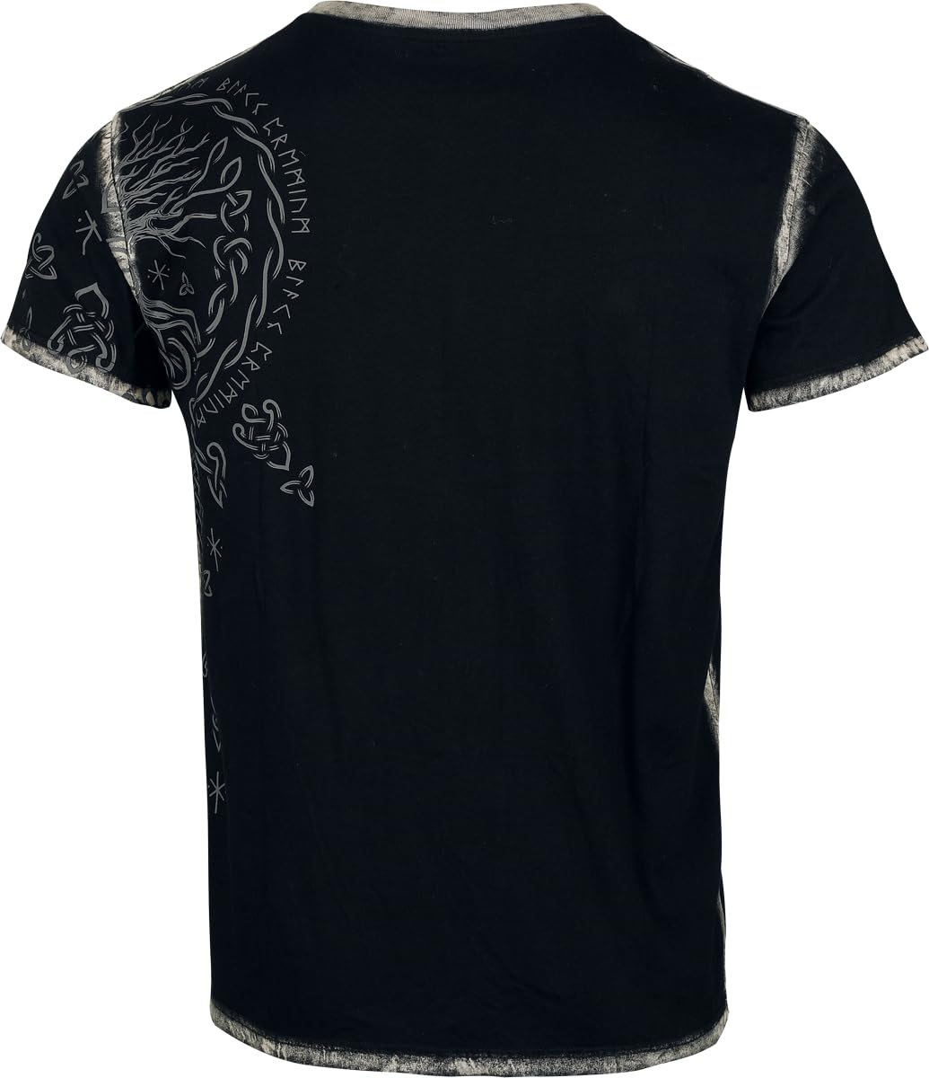 black-premium-by-emp-t-shirt-front-backprint-herren-schwarz image 3