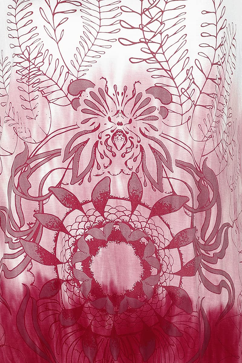 red-by-emp-mandala-t-shirt-damen-wei-rot-print image 4