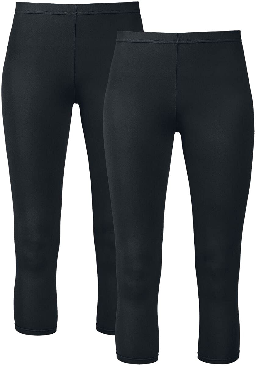 red-by-emp-hosen-7-8-leggings-schwarz-m-doppelpack image 1