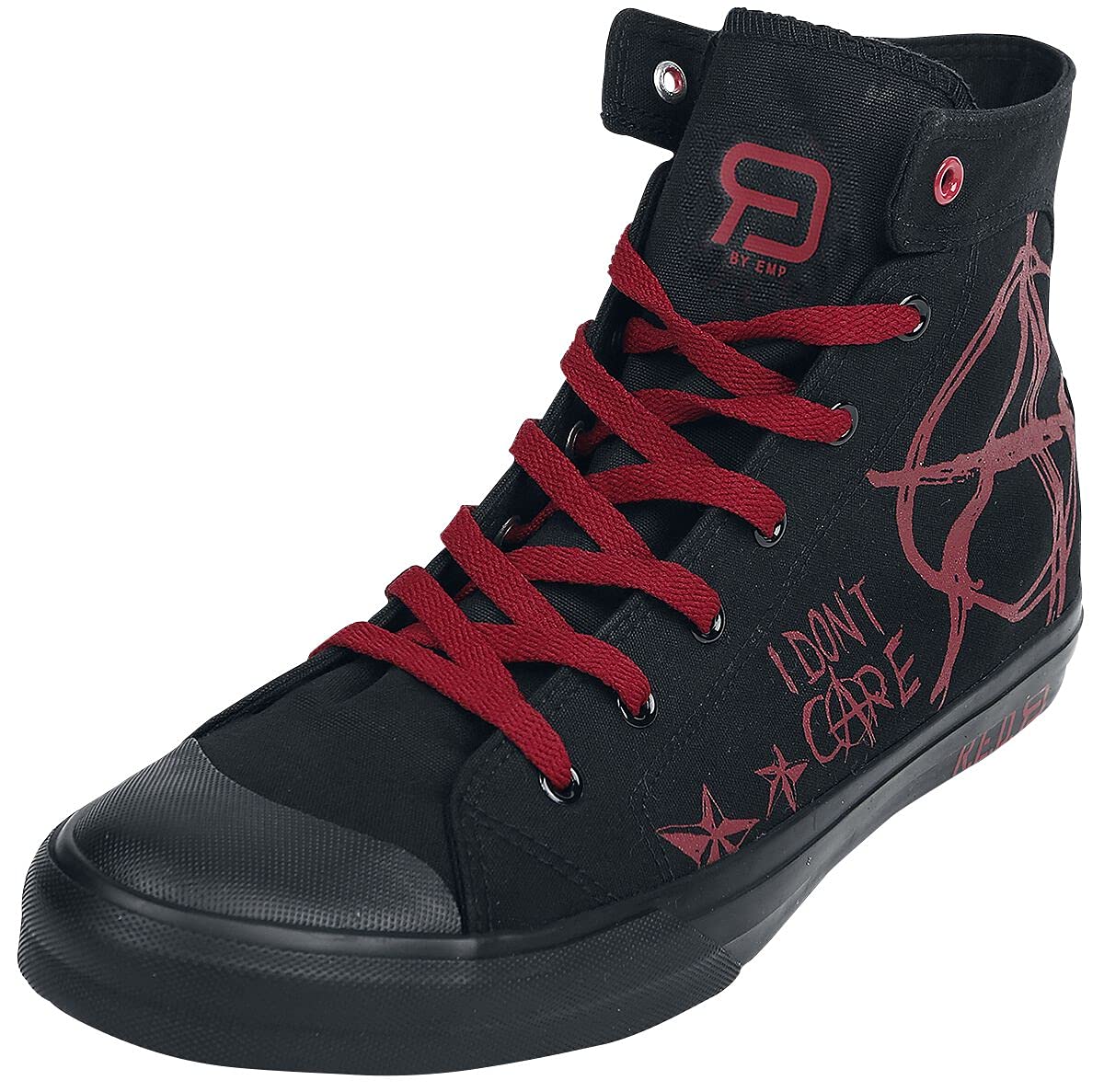 red-by-emp-sneaker-schwarz-rot-mit-print-eu-36 image 1