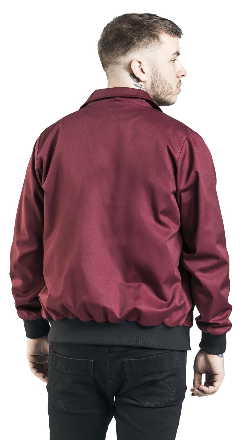 red-by-emp-herren-bomberjacke-bordeaux-gr-e-m-stehkragen image 5