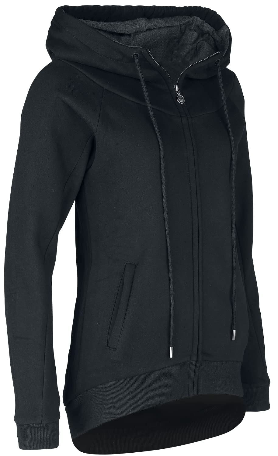 red-by-emp-sweatjacke-schwarz-lang-kapuze-damen-gr-l image 4