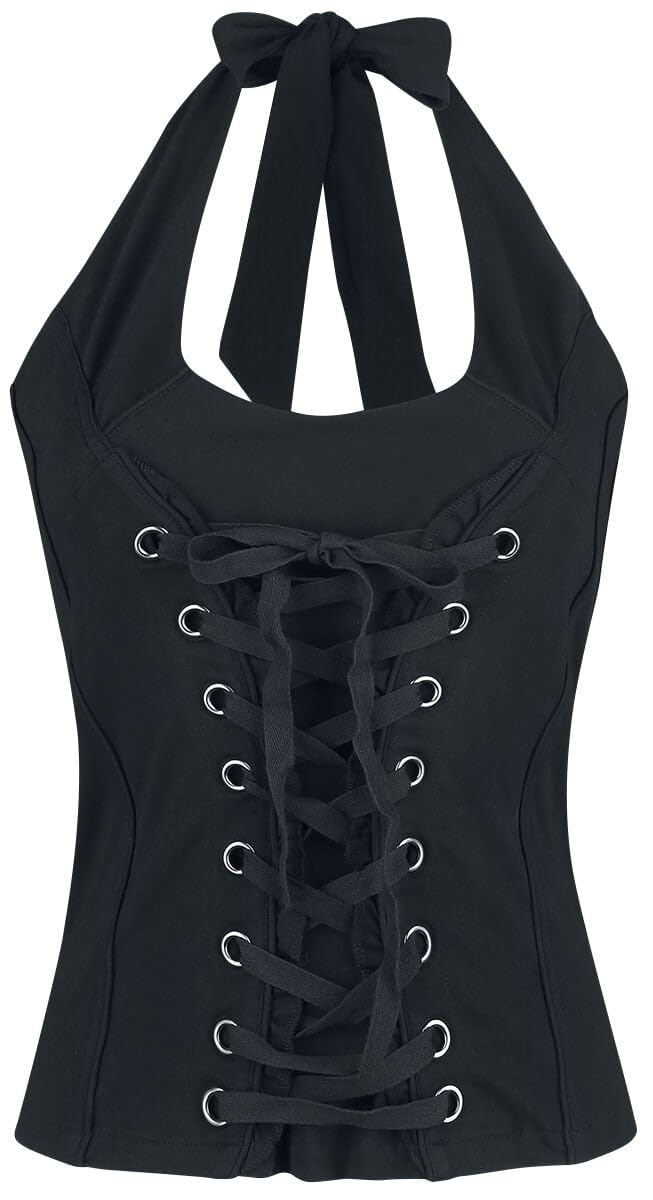 black-premium-neckholder-top-top-m-schwarz-schn-rung image 1