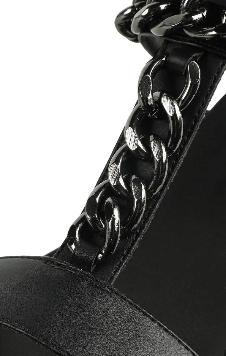 black-premium-by-emp-sandalen-damen-schwarz-mit-ketten image 7
