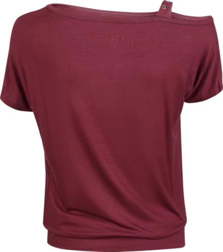 black-premium-damen-t-shirt-rot-weiter-ausschnitt image 8