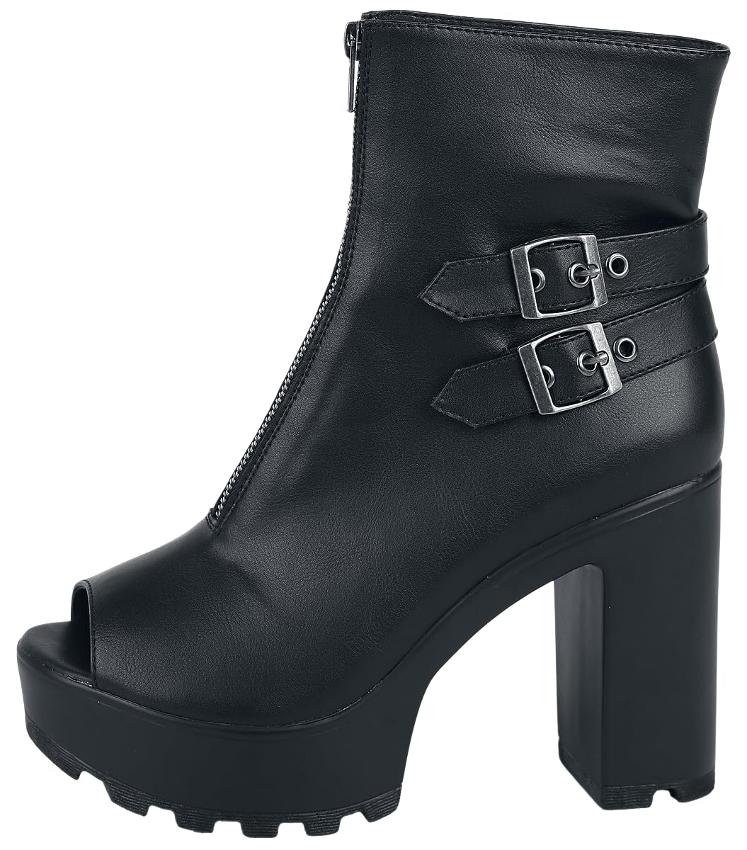 black-premium-damen-peeptoe-stiefelette-schwarz-mit-rei-verschluss image 5