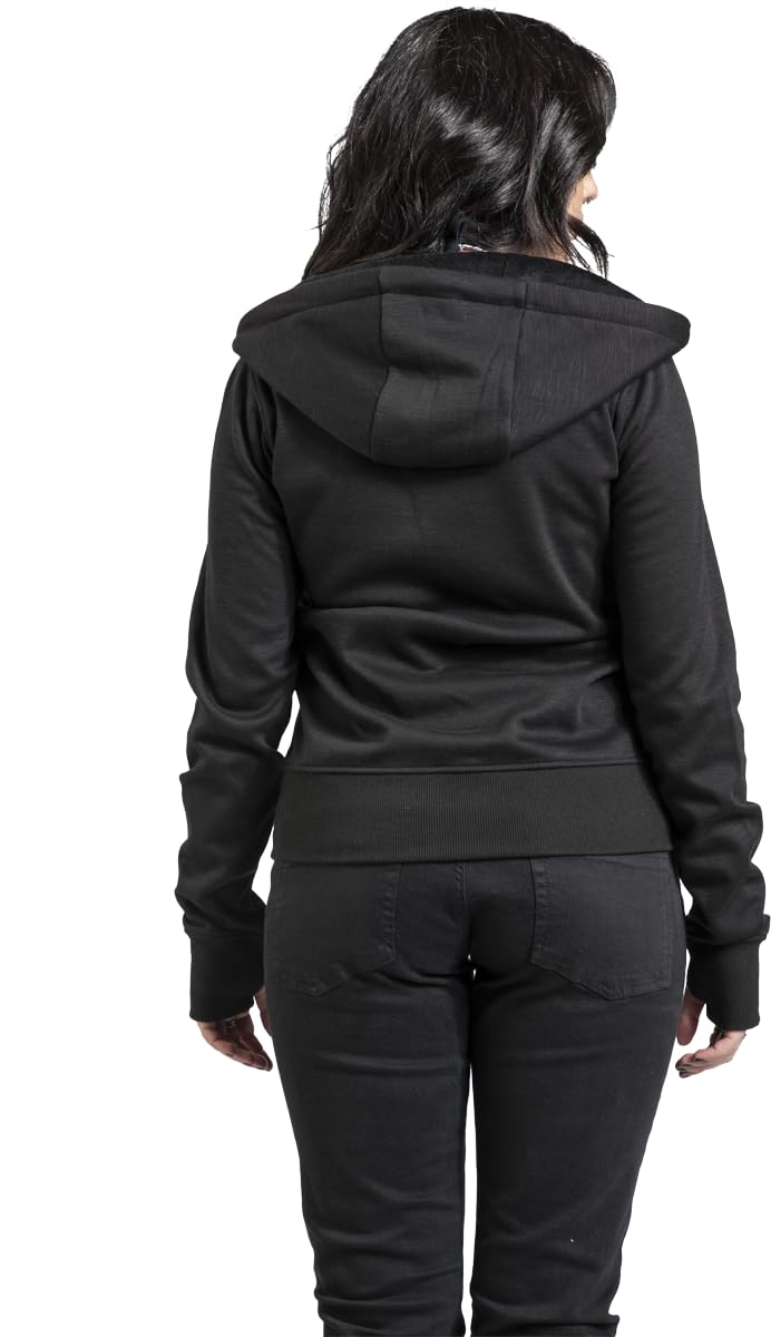 red-by-emp-schwarze-kapuzenjacke-hoodie-damen-l-mit-labelpatch image 7