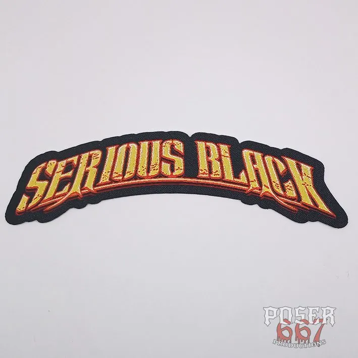 serious-black-logo-patch-gewebt-13-cm-power-metal image 1