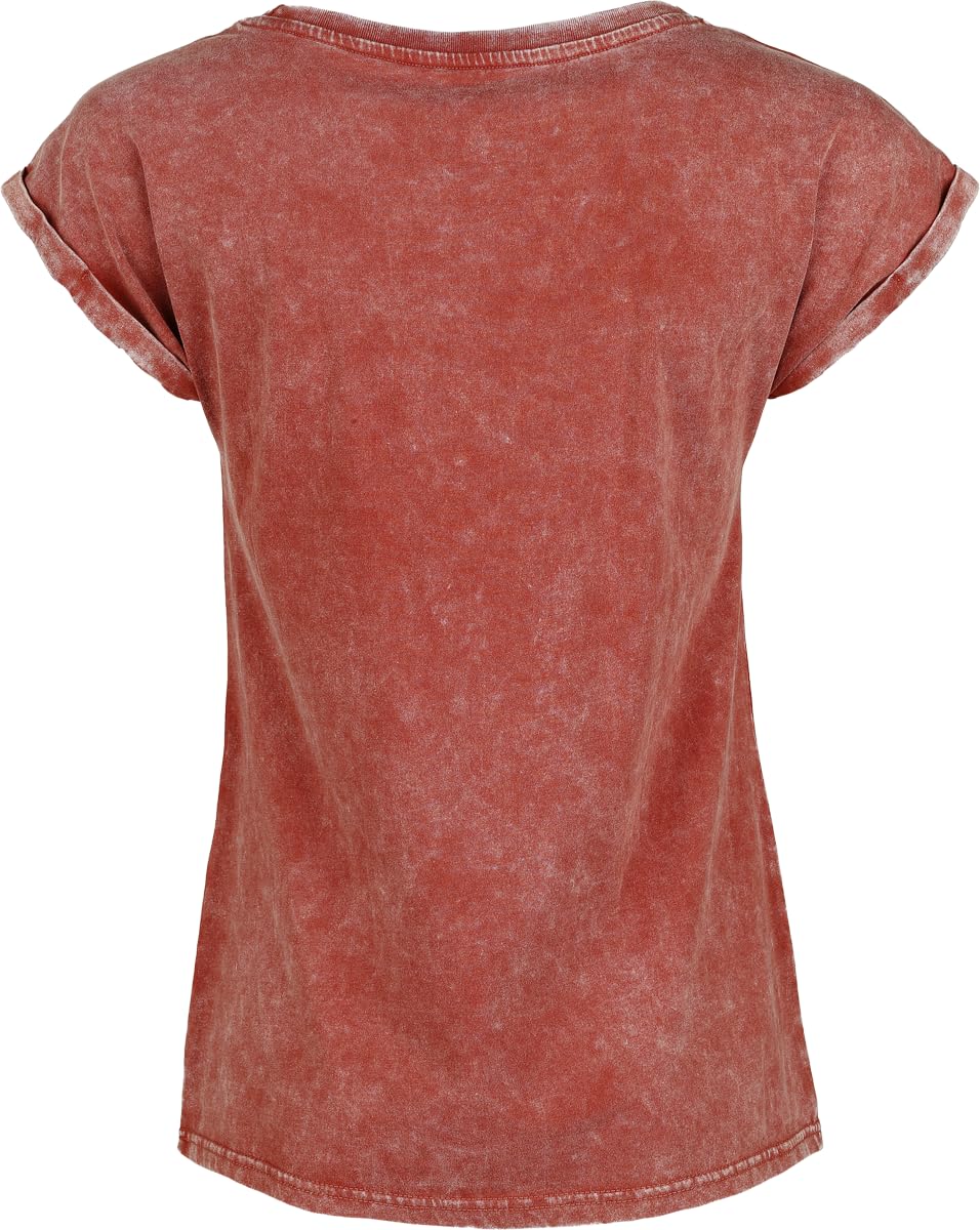 red-by-emp-damen-t-shirt-rot-sternenprint-kurzarm-gr-m image 2
