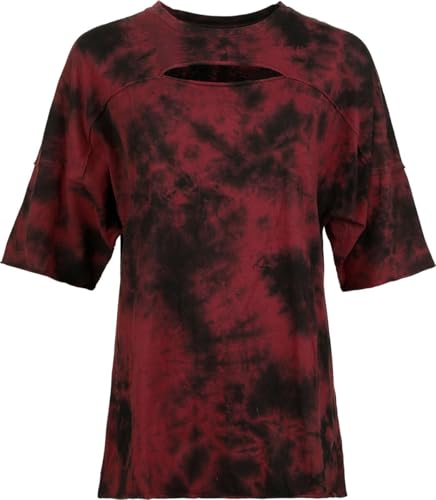 black-premium-by-emp-t-shirt-cut-out-schwarz-rot-damen image 6