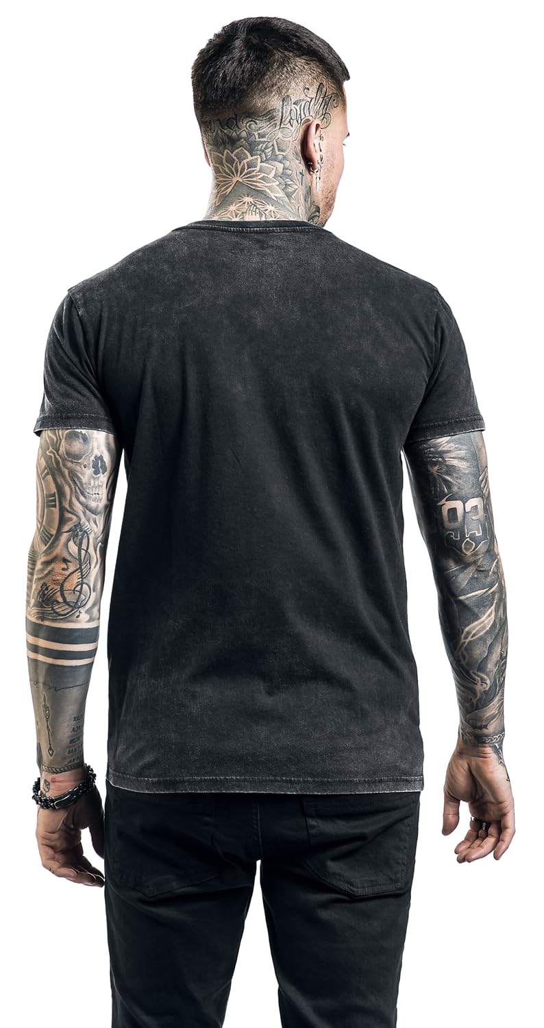 black-premium-by-emp-t-shirt-dunkelgrau-knopfleiste-herren image 5