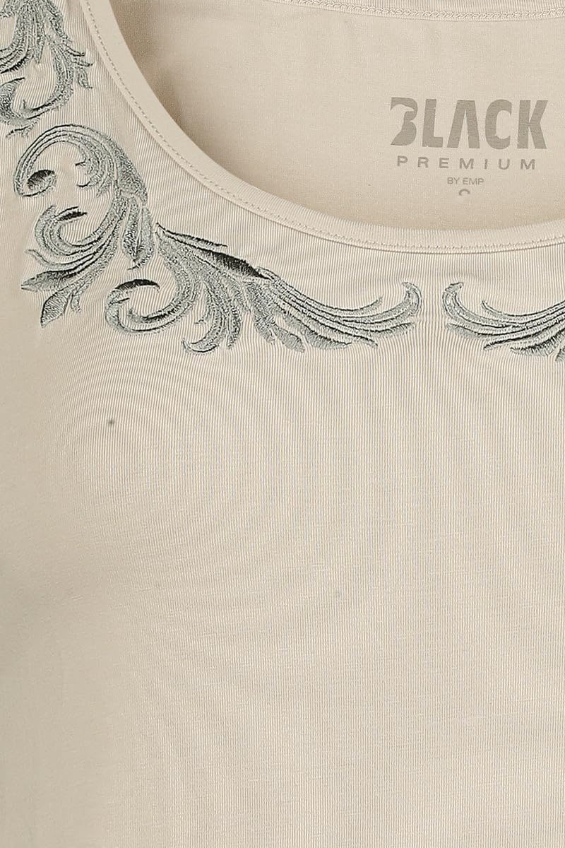 black-premium-by-emp-damen-top-beige-mit-stickerei image 4