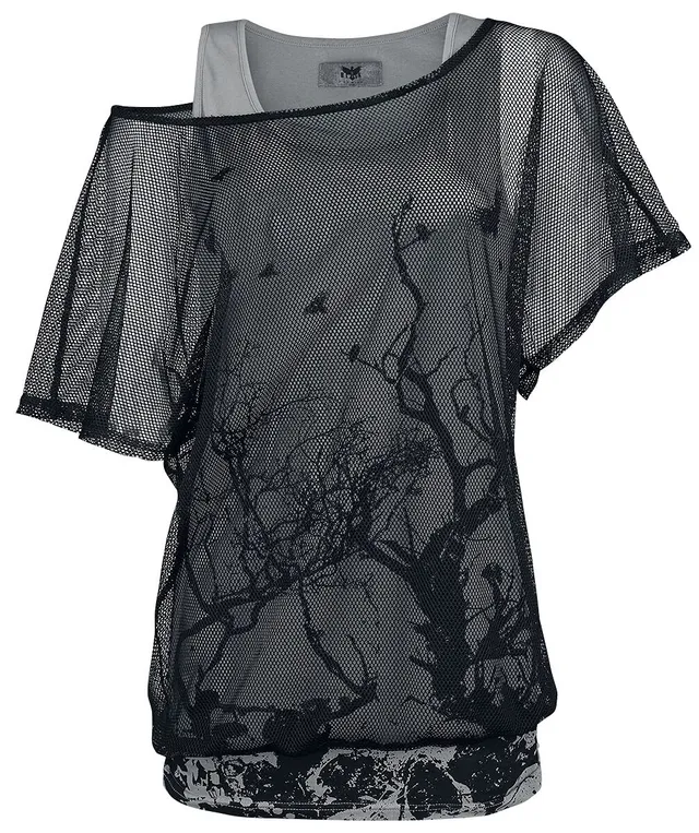black-premium-by-emp-t-shirt-damen-double-layer-transparent image 1