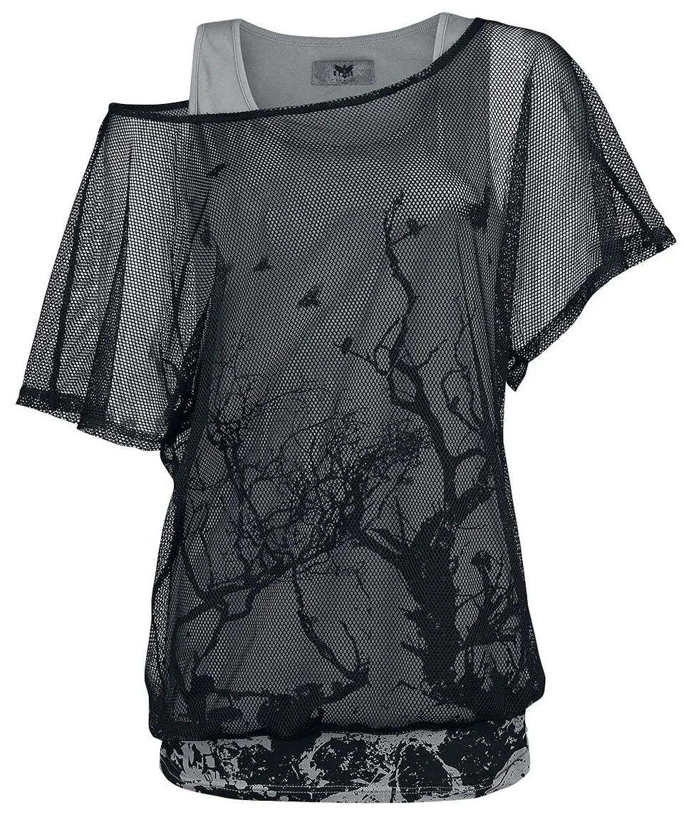 black-premium-by-emp-t-shirt-damen-double-layer-transparent image 1