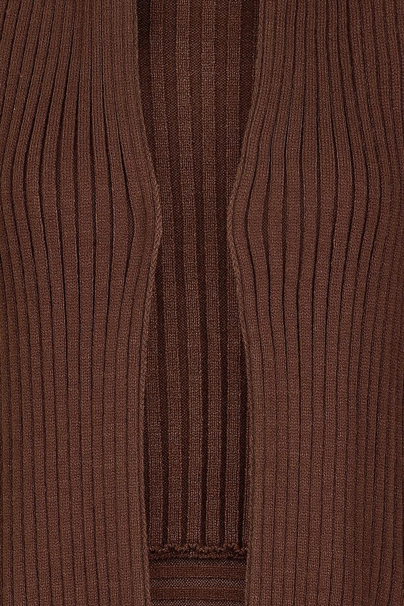 black-premium-by-emp-cardigan-damen-braun-asymmetrisch image 4