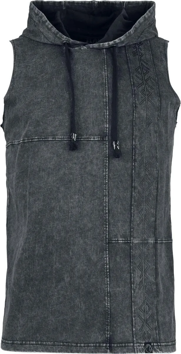 black-premium-pagan-roots-hooded-tank-top-grau-washed-l image 1