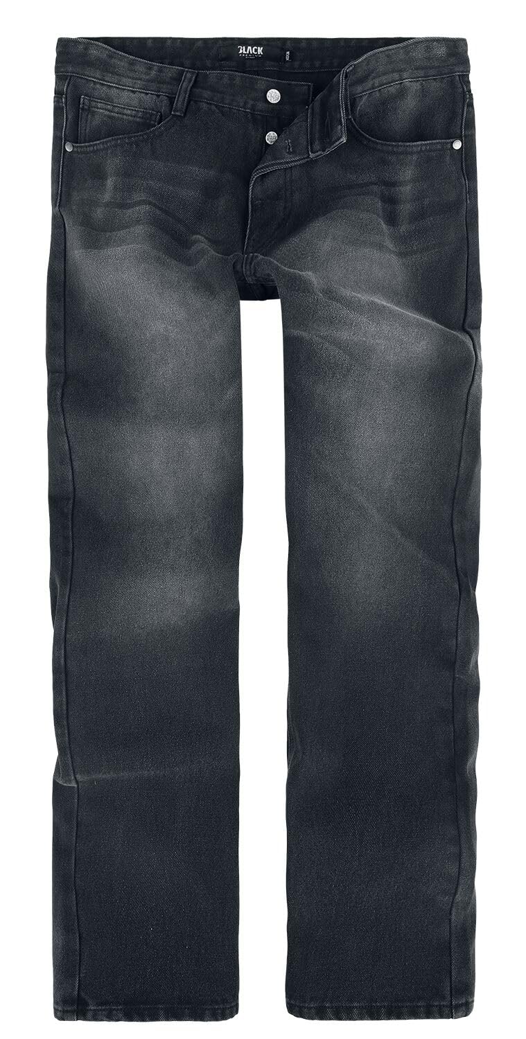 black-premium-by-emp-herren-jeans-schwarz-medium-rise-gerader-schnitt image 1
