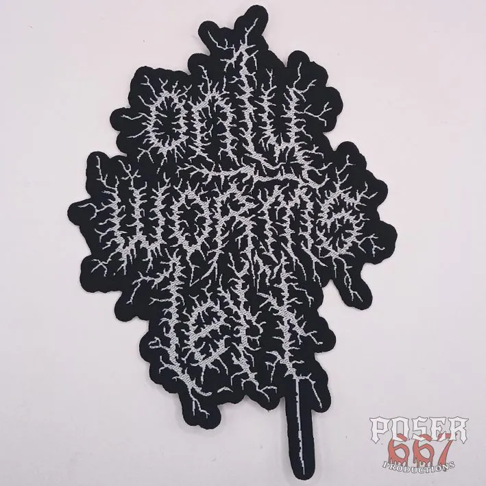 poser667-only-worms-left-logo-patch-gewebt-11-cm image 1
