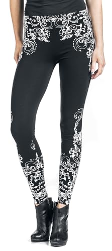 black-premium-leggings-hose-m-schwarz-mit-print image 8