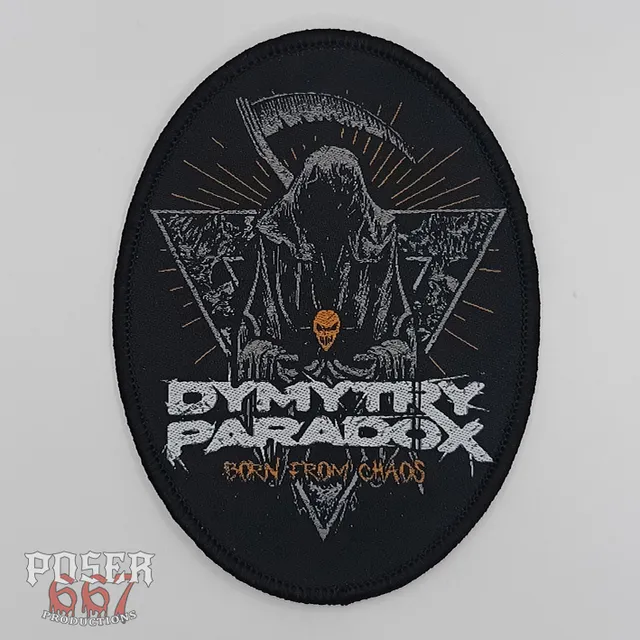 dymytry-paradox-born-from-chaos-patch-oval-10x7-cm image 1