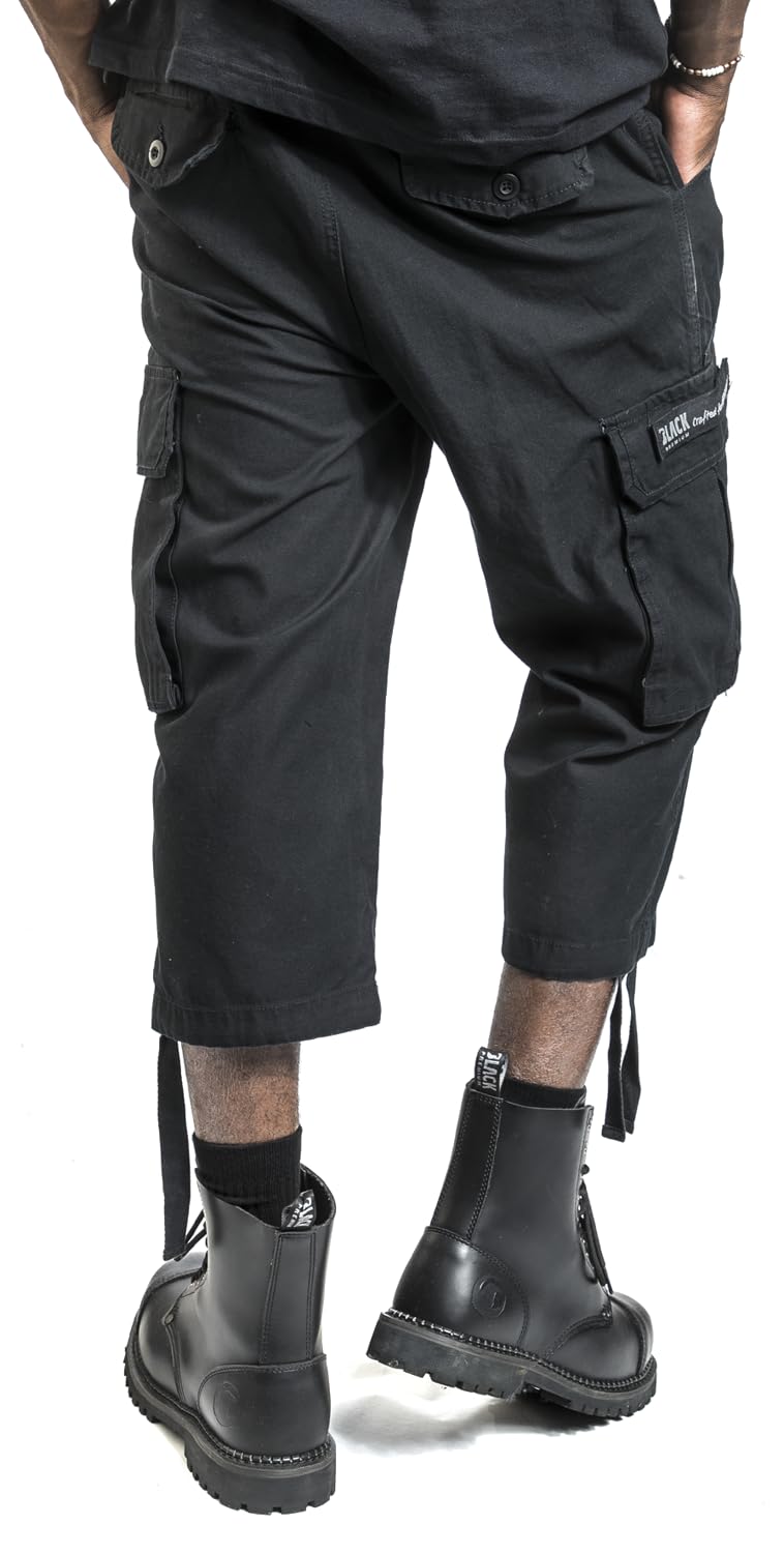 black-premium-army-vintage-cargohose-herren-schwarz-3-4 image 7