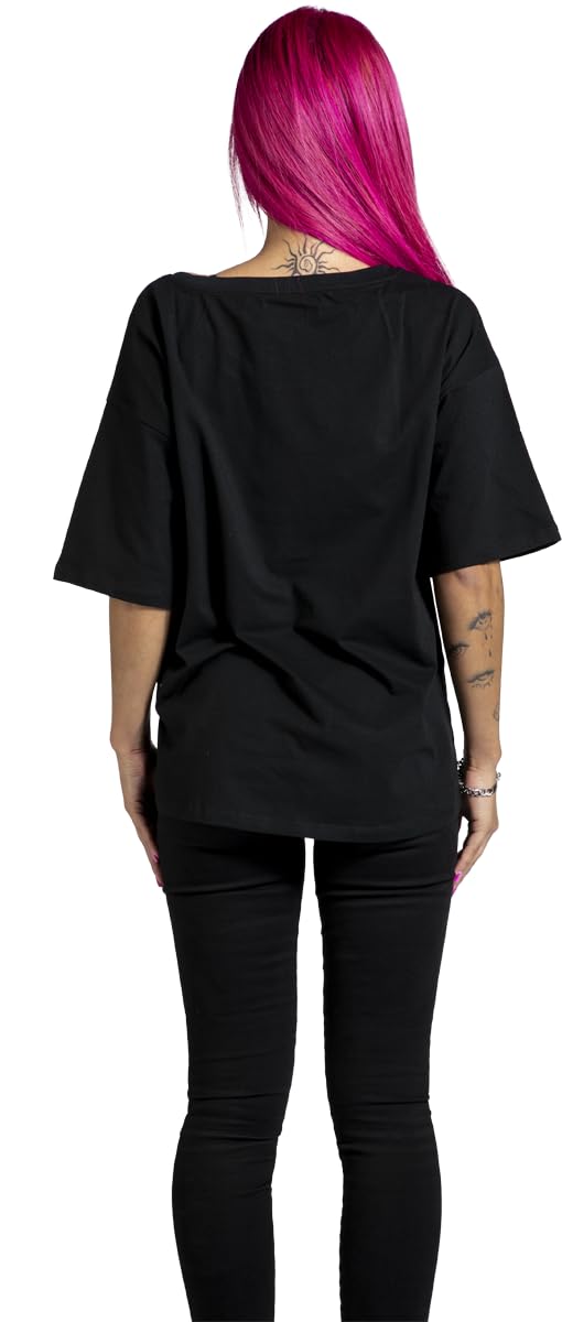 red-by-emp-damen-t-shirt-schwarz-basic-oversized image 5