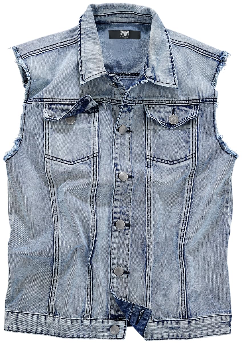 black-premium-by-emp-jeansweste-herren-m-rmellos-blau image 7