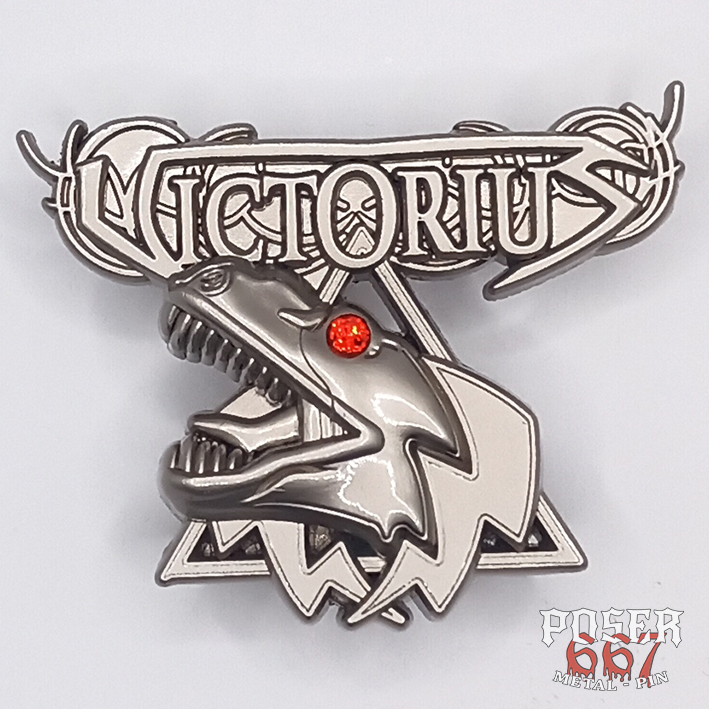 victorius-t-rex-3d-pin-metall-antiksilber-rotes-auge image 3