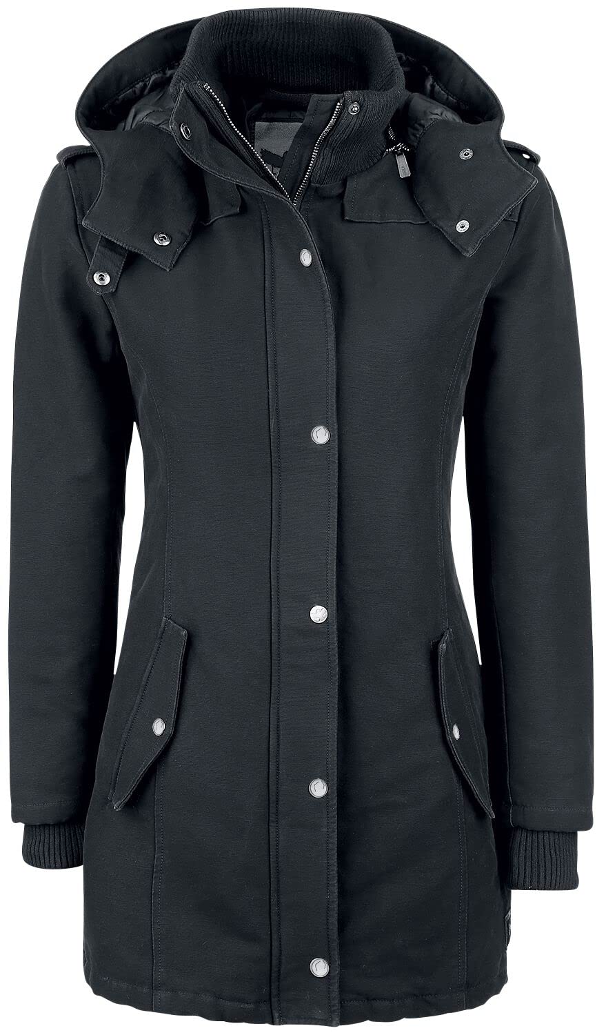 black-premium-jacken-winterjacke-schwarz-xs-kapuze image 1