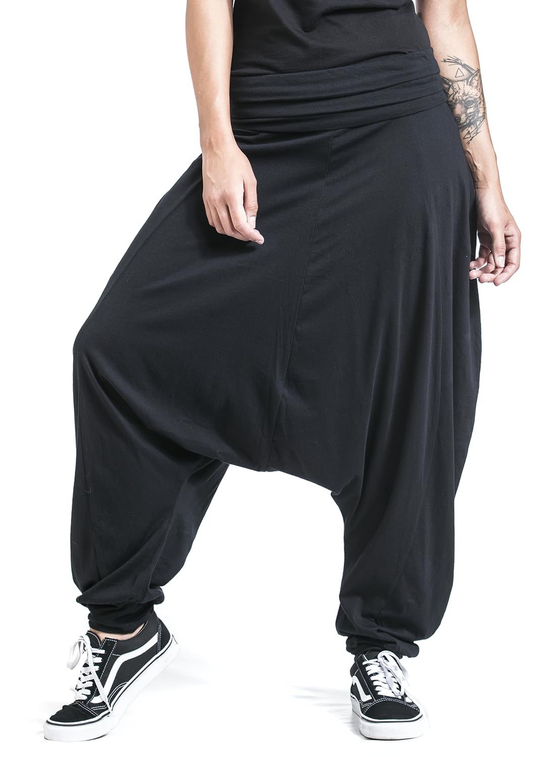 red-by-emp-harems-stoffhose-schwarz-locker-damen image 6
