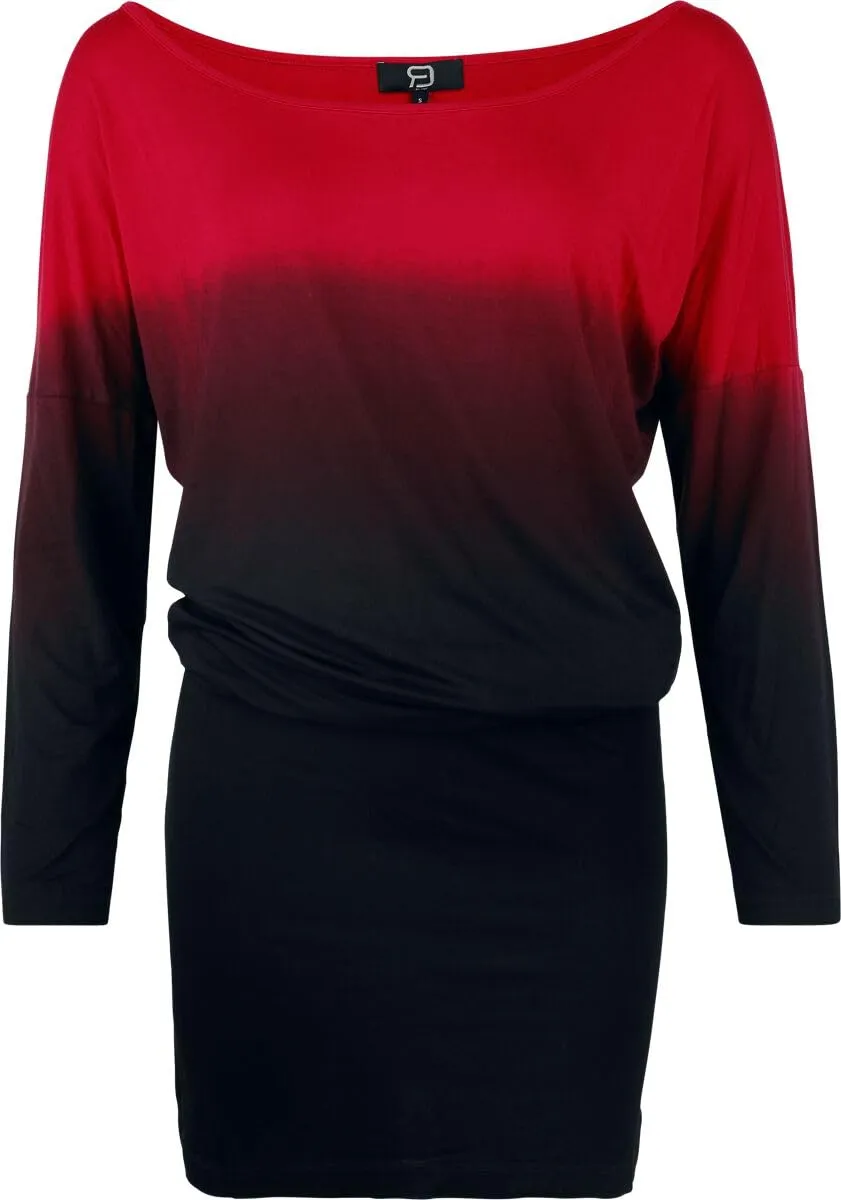 red-by-emp-kleid-schwarz-rot-farbverlauf-kurz-gr-s image 1