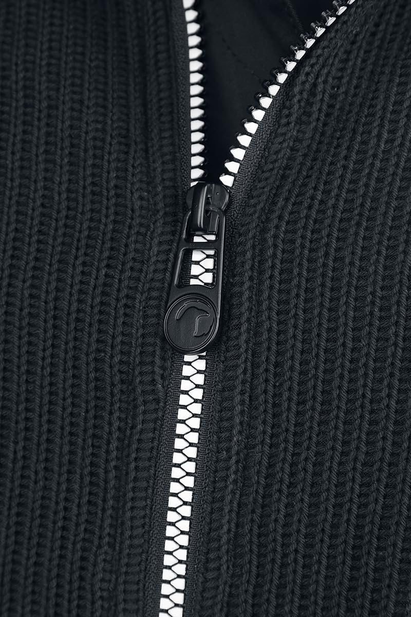black-premium-by-emp-schwarze-bergangsjacke-strickoptik-herren image 6