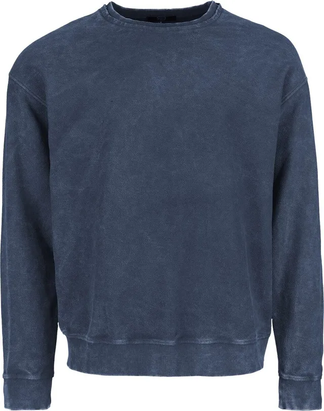 red-by-emp-sweatshirt-offene-naht-kragen-blau-herren image 1