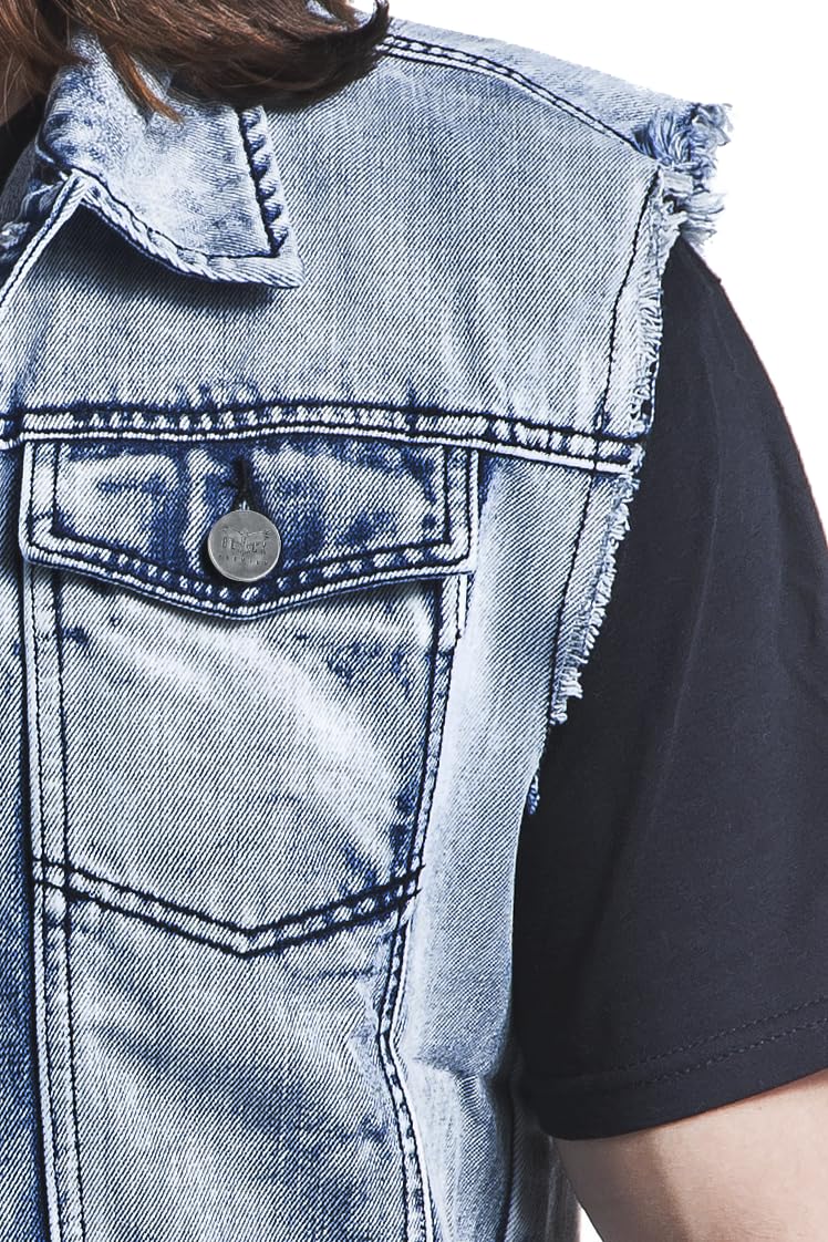 black-premium-by-emp-jeansweste-herren-m-rmellos-blau image 3