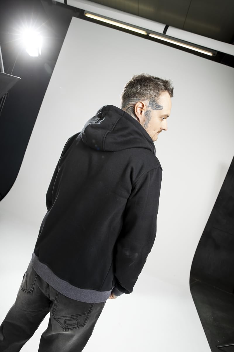 red-by-emp-jacke-herren-sweatjacke-schwarz-gr-l-kapuze image 3
