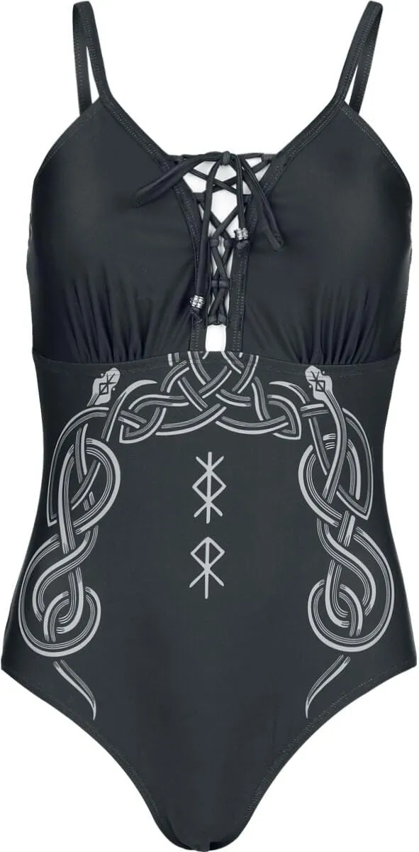 black-premium-by-emp-celtic-snake-badeanzug-schwarz-schn-rung-s image 1