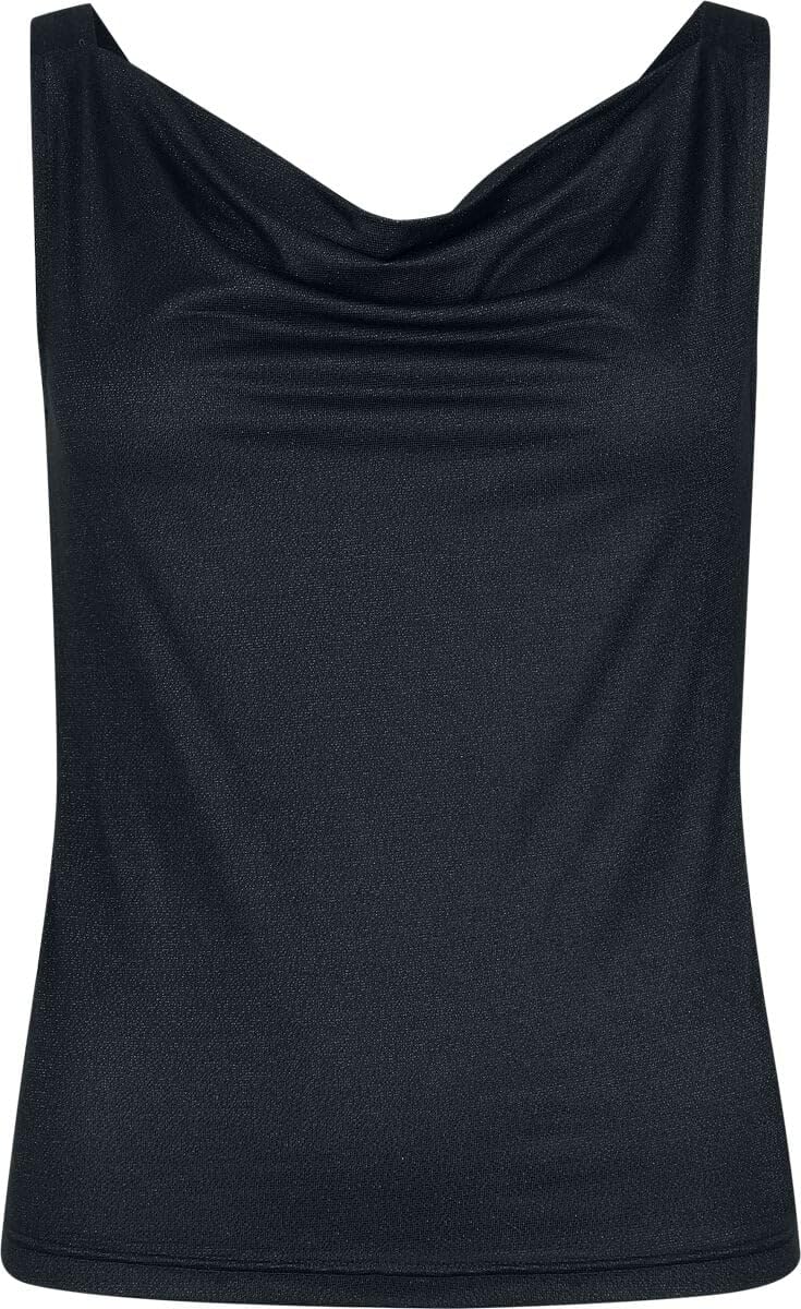 black-premium-by-emp-damen-top-schwarz-basic-mit-glitzereffekt image 1