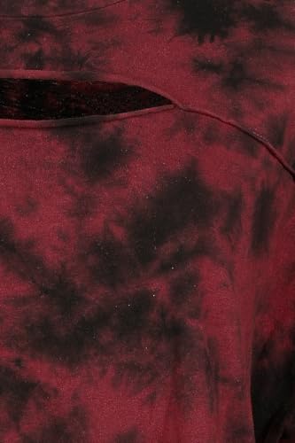 black-premium-by-emp-t-shirt-cut-out-schwarz-rot-damen image 8