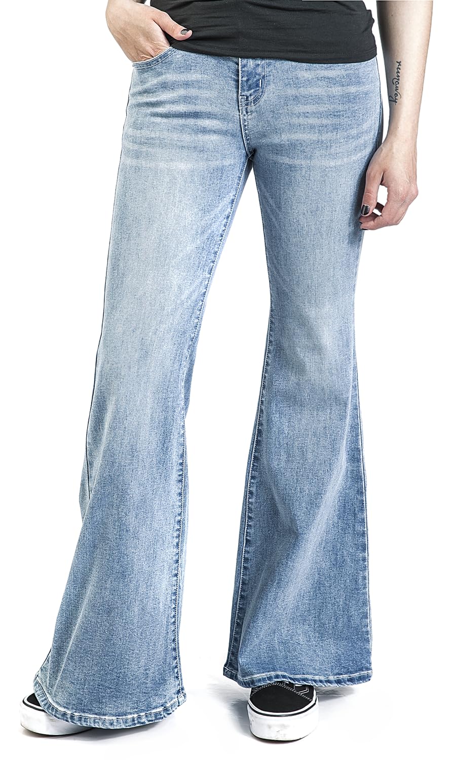 red-by-emp-hosen-hellblaue-bootcut-jeans-mit-schlag-30w-32l image 2