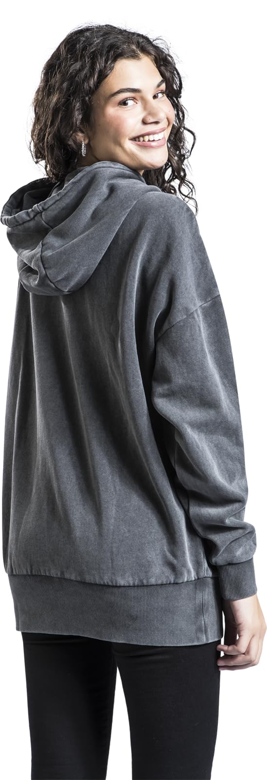 red-by-emp-dunkelgrauer-kapuzenpullover-fleece-damen-hoodie image 6