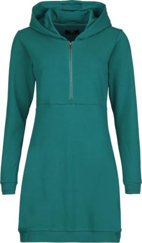 red-by-emp-kleid-damen-hoodiekleid-t-rkis-gr-l-kapuze image 6