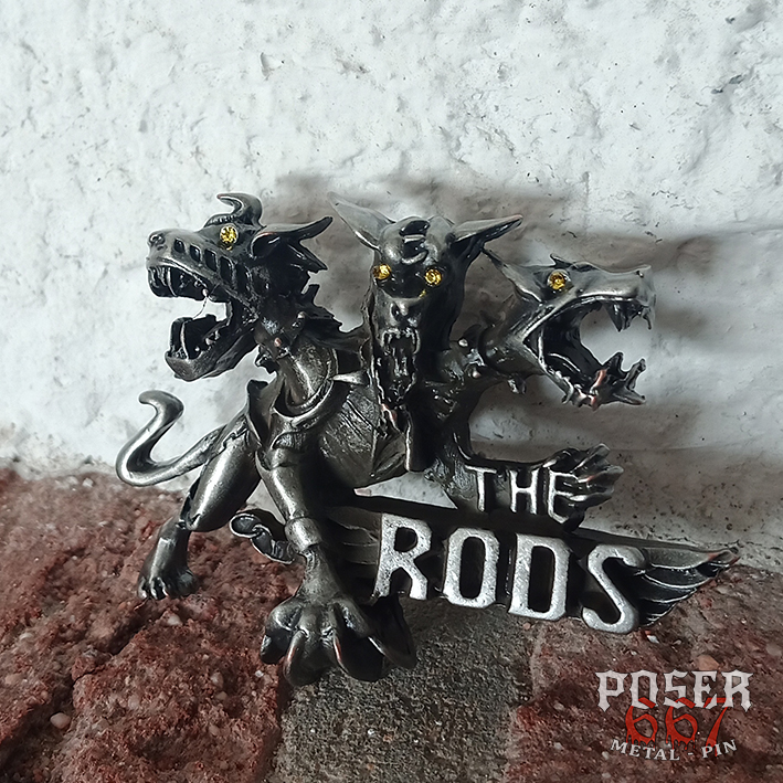 the-rods-brotherhood-of-metal-3d-pin-antik-silber-rote-augen image 2