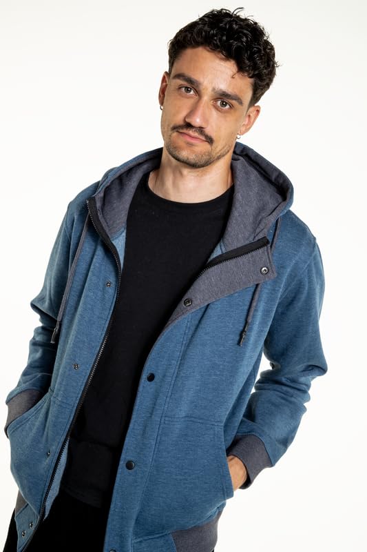 red-by-emp-double-closure-sweatjacket-herren-kapuzenjacke-blau-l image 6