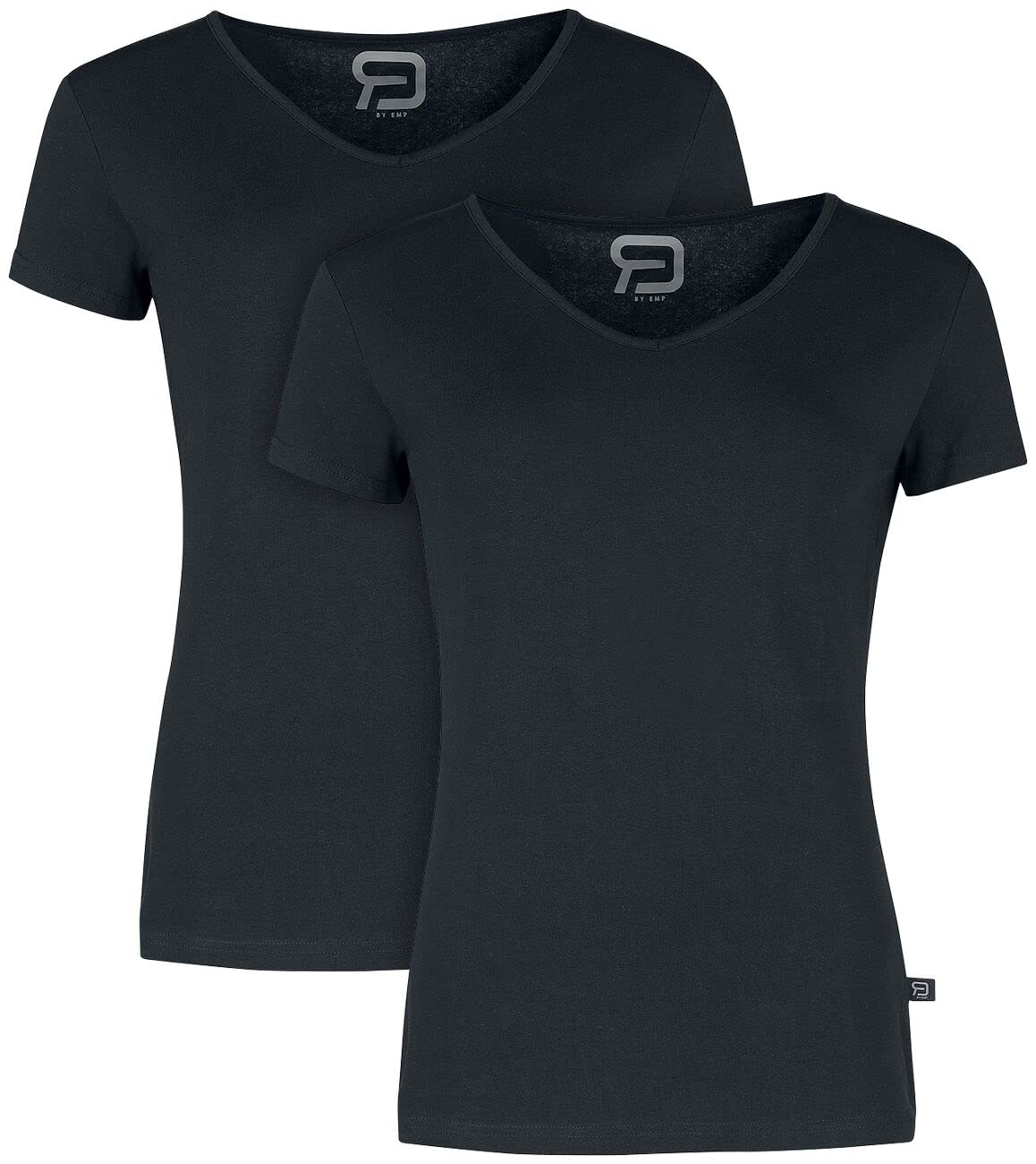 red-by-emp-t-shirts-v-ausschnitt-schwarz-doppelpack image 1