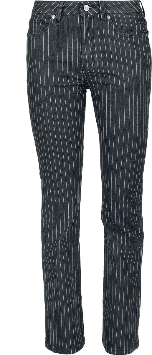 black-premium-by-emp-gestreifte-jeans-damen-schwarz-32w-32l image 1