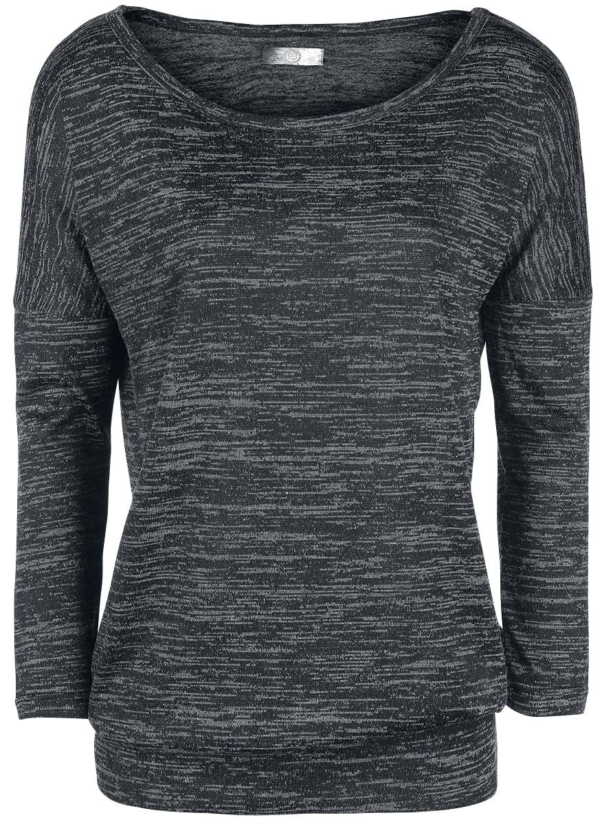 red-by-emp-longsleeves-basic-langarmshirt-grau-meliert-xl image 4