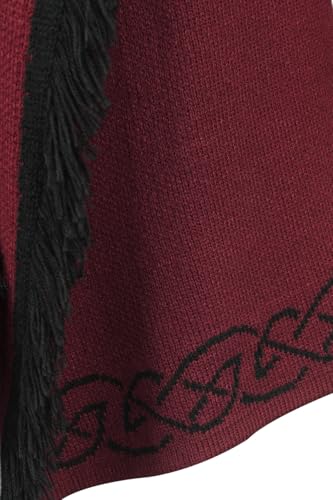 black-premium-by-emp-bordeaux-cardigan-damen-strickjacke-ornamente image 8