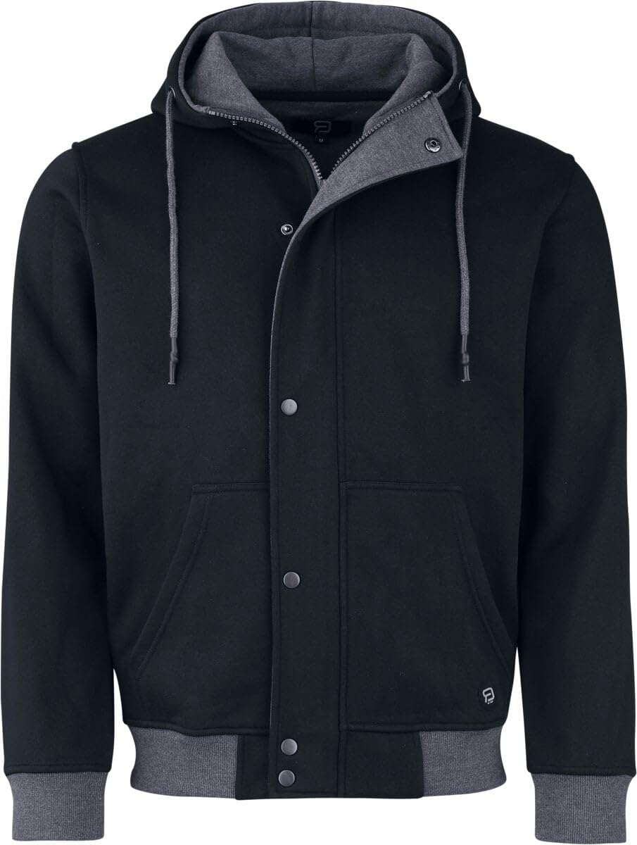 red-by-emp-jacke-herren-sweatjacke-schwarz-gr-l-kapuze image 1